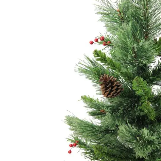 24" Unlit Mixed Cashmere Berry Pine Medium Artificial Christmas Tree {4}