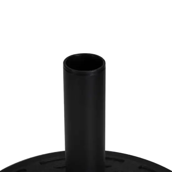 21lb. Black Flat Round Base Stand for Patio Umbrella {3}