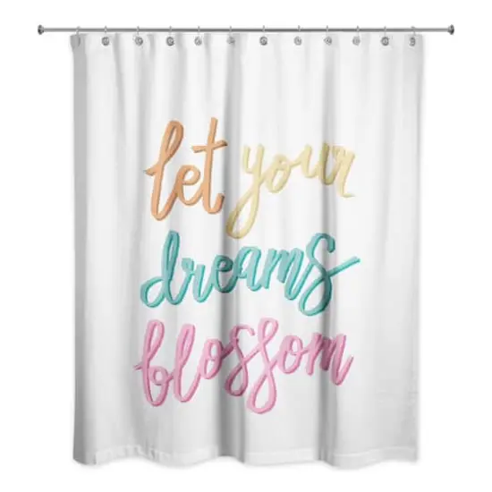 Let Your Dreams Blossom 71" x 74" Shower Curtain {3}