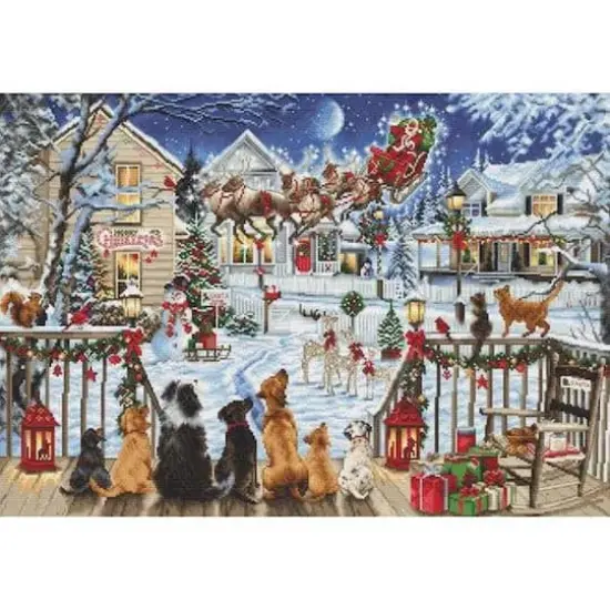 Luca-S Pets on the Porch Counted Cross Stitch Kit {1}