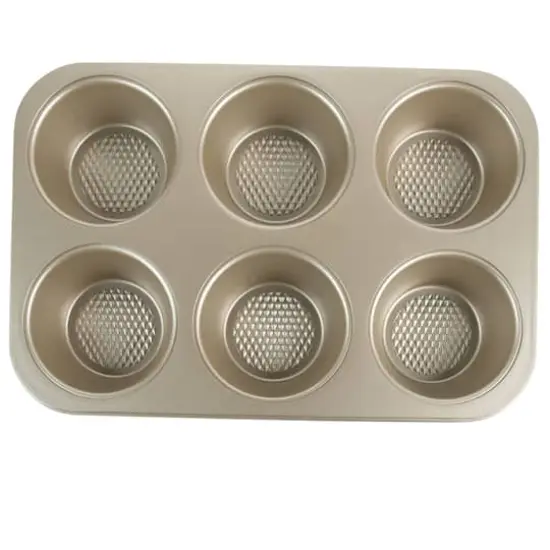 Kitchen Details Pro Series 6 Cup Muffin Pan with Diamond Base {6}