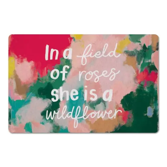 18" x 27" In a Field of Roses Colorful Floor Mat {1}