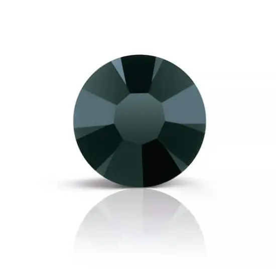 Preciosa MAXIMA SS8 Czech Crystal Flat Back Rhinestones, 144ct. Jet {1}