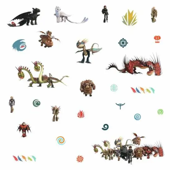 RoomMates How to Train Your Dragon: The Hidden World Wall Decals {1}