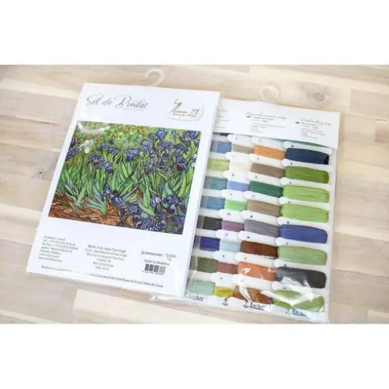 Luca-s Irises, Reproduction Of Van Gogh Counted Cross Stitch Kit {3}