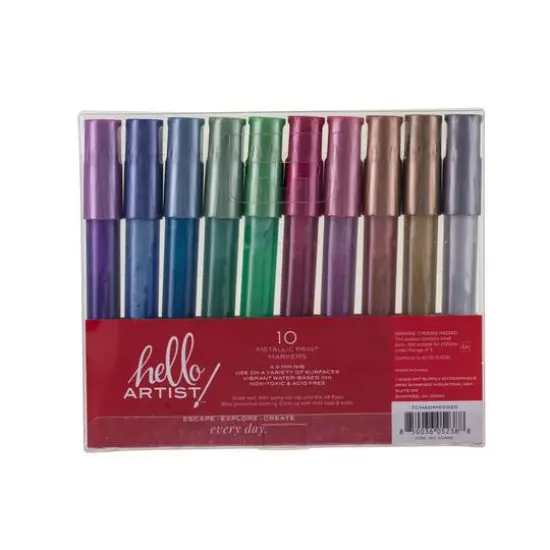 Hello, Artist!&trade; 10-Color Metallic Paint Markers Set {3}