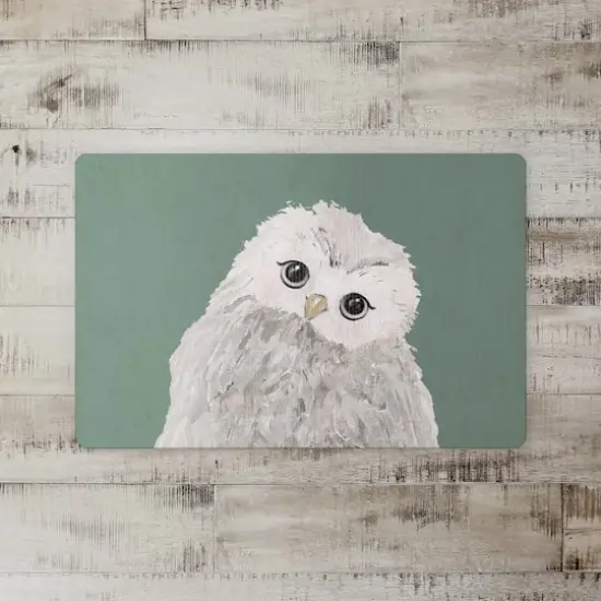 Curious Baby Owl 18" x 27" Floor Mat {3}