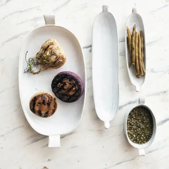 Hello Honey&reg; 13.75" White Classic Elegance Stoneware Baker {3}