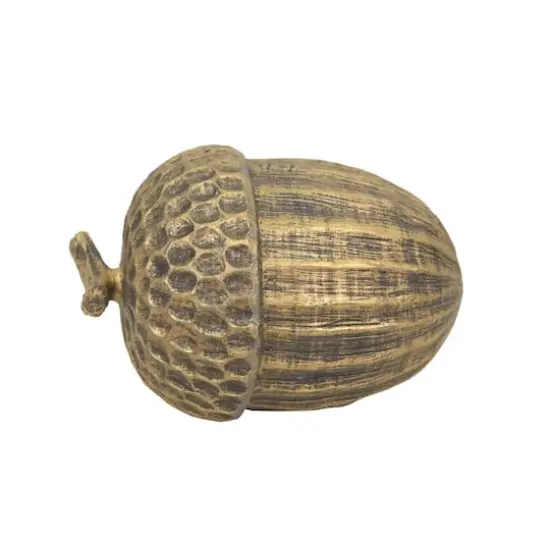 6" Gold Distressed Tabletop Acorn by Ashland&reg; {1}