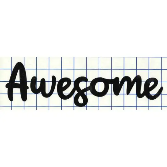 Leisure Arts&reg; Vinyl Awesome Black Wall Decal {1}
