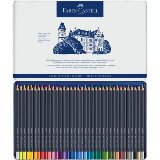 Faber-Castell&reg; Goldfaber Colored Pencil Tin 36 Color Set {3}