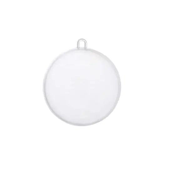 3.5" DIY Clear Plastic Snap Ball Ornaments, 12ct. by Make Market&reg; {3}