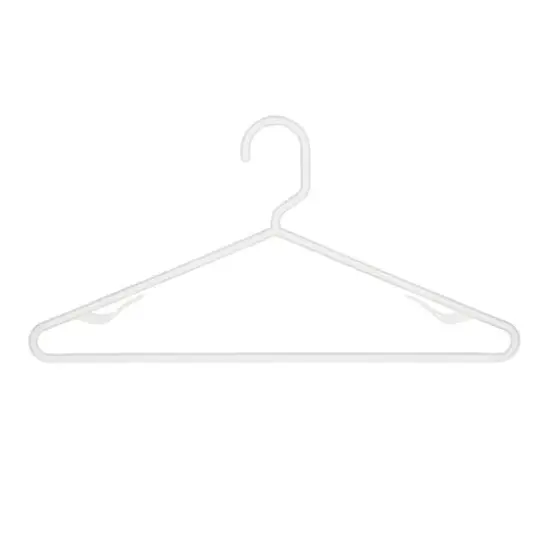 Woolite&reg; White Plastic Hangers, 6ct. {1}