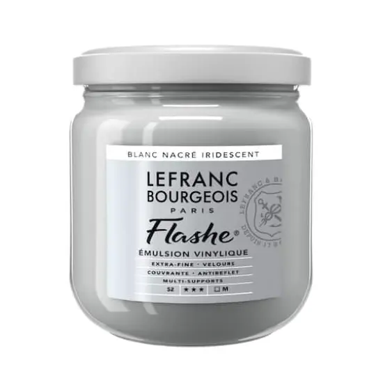 Lefranc & Bourgeois Flashe® Matte Artist's Color, 400mL Iridescent Pearl White {1}