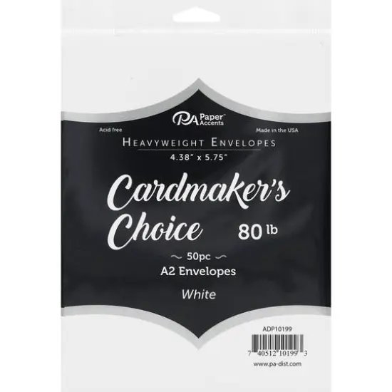 PA Paper&trade; Accents Cardmaker's Choice A2 White Heavyweight Envelopes, 50ct. {1}