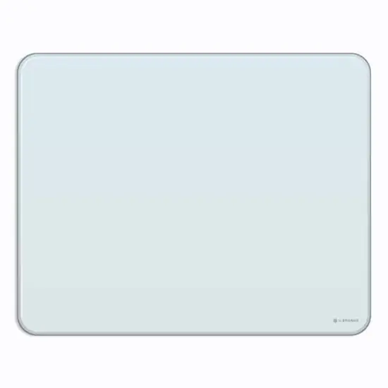 U Brands Frameless White Frosted Magnetic Cubicle/Wall Glass Dry-Erase Board, 20" x 16" {1}