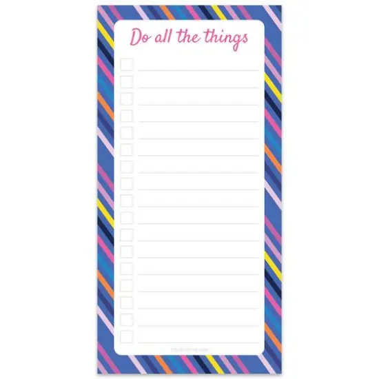 TF Publishing Bright Stripes Do All The Things Magnet List Pad {3}