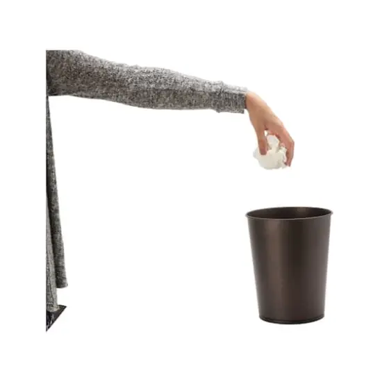 Bath Bliss Bronze Trash Can {3}