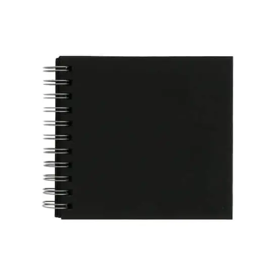 Fabriano® Black Square Spiral-bound Drawing Book, 5.9'' x 5.9'' {1}