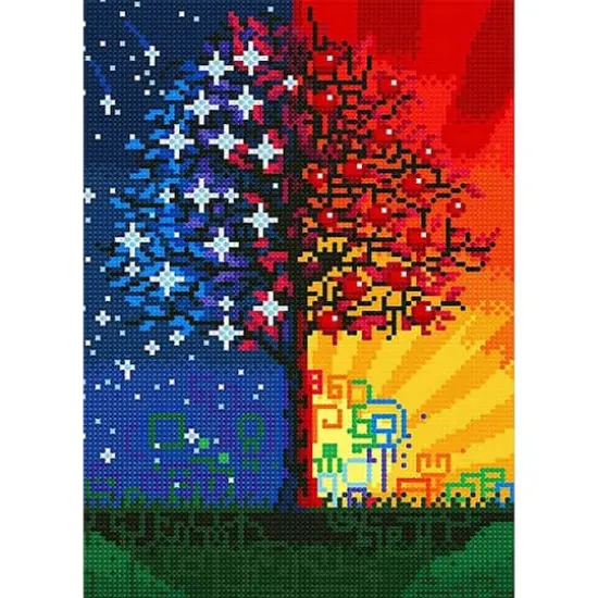 Sparkly Selections Night and Day Tree Glow in the Dark Diamond Art Kit {1}