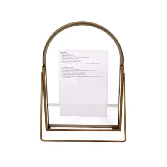 6" x 9" Arch Float Tabletop Frame by Studio D&eacute;cor&reg; Treasured Finds Gold {4}