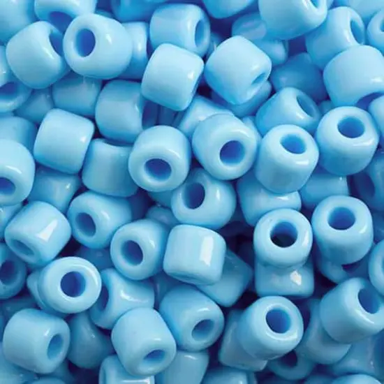 PRECIOSA Rola&trade; Opaque Czech Glass Seed Beads, 6.2mm Light Blue {1}
