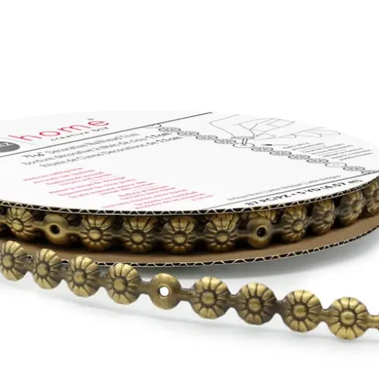 Dritz&reg; Home 7/16'' Decorative Nailhead Trim Antique Brass {1}