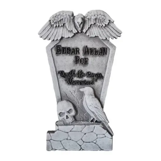 35" Gray Edgar Allan Poe Tombstone by Ashland® {1}
