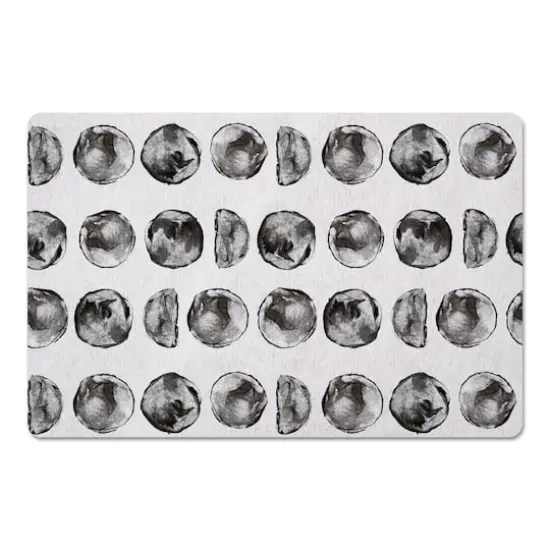 Moon Phases Pattern 27" x 18" Floor Mat {1}