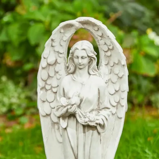 Glitzhome&reg; 20.5" Standing Archangel Garden Statue {5}