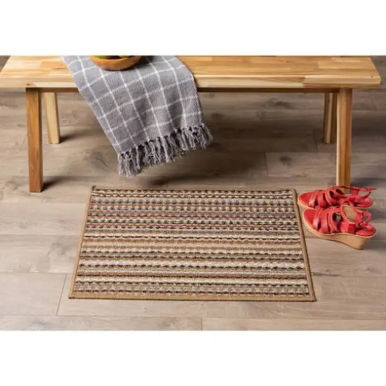 DII&reg; Multi Stripe Printed Nylon Rug {4}