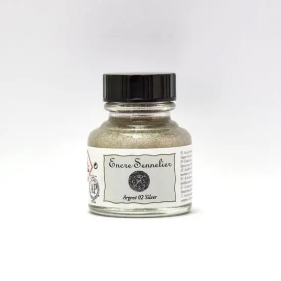 Sennelier Drawing Ink, 30mL Silver {1}