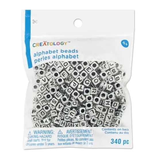 Alphabet Cube Beads, 6.5mm by Creatology&trade; {4}