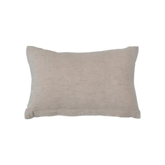 Hello Honey&reg; Botanical Embroidery with French Knots Cotton & Linen Lumbar Pillow {5}