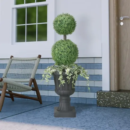 4ft. Topiary Boxwood Artificial Tree in Decorative Urn {4}