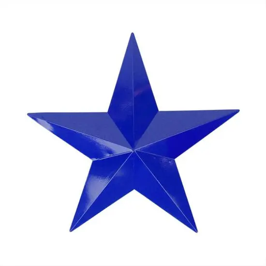 24" Blue Country Rustic Star Indoor/Outdoor Wall Decoration {1}