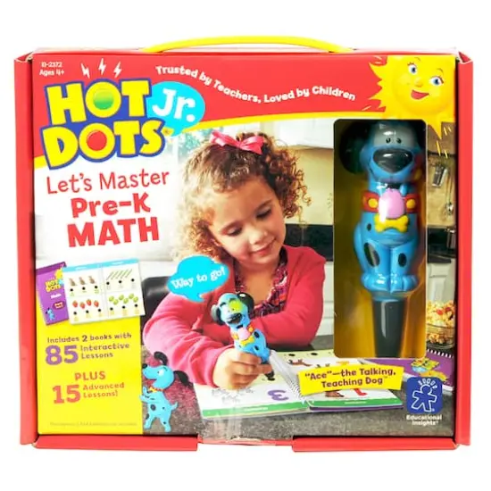 Educational Insights Hot Dots Jr. Let's Master Pre-K Math Set with Ace Pen {1}