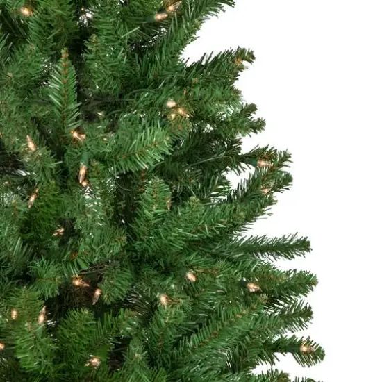 4.5ft. Pre-Lit White River Fir Artificial Christmas Tree, Clear Lights {3}