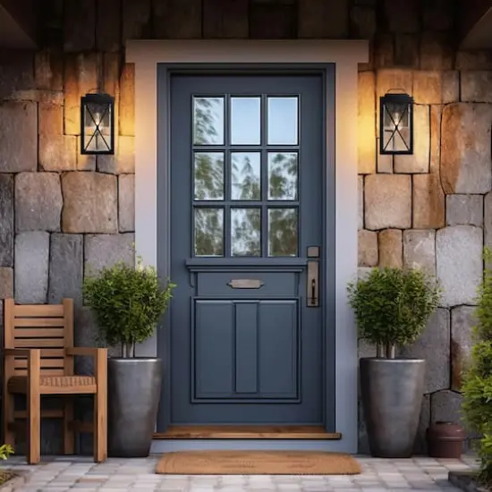 Hello Honey&reg; Charleston Matte Black Farmhouse Rectangular Metal & Glass Wall Mounted Outdoor Light {3}