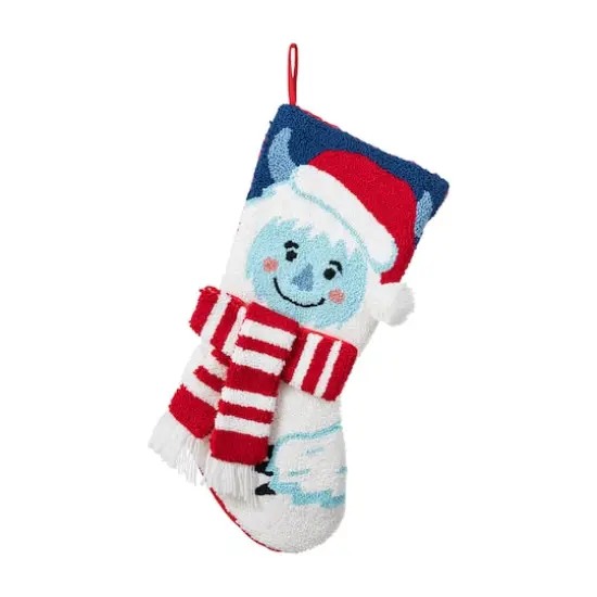 Glitzhome&reg; 21"L Hooked Christmas Yeti Stocking {1}