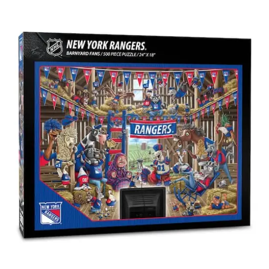 NHL Barnyard Fans 500 Piece Puzzle New York Rangers {1}