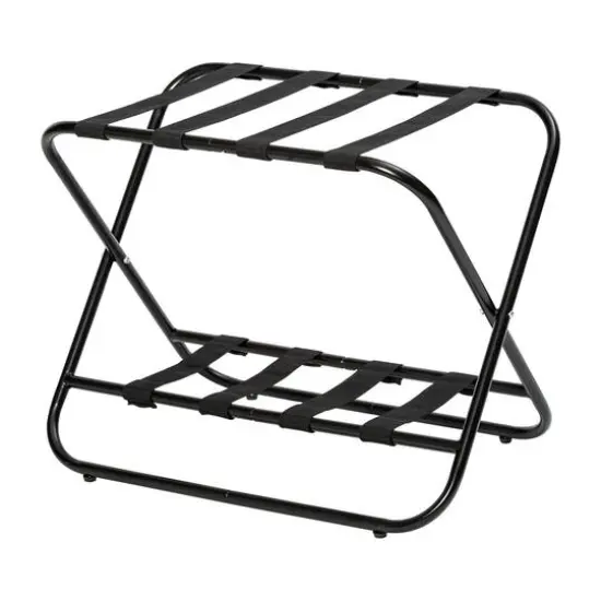 Honey Can Do Black 2-Tier KD Luggage Rack {1}