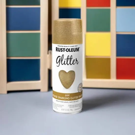 Rust-Oleum&reg; Glitter Spray Paint Gold {5}