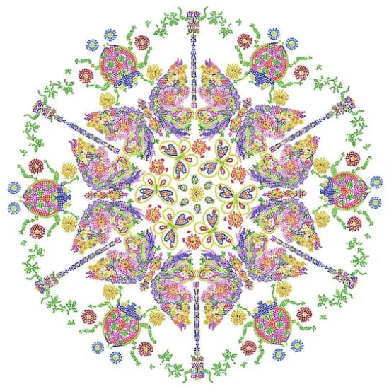 Diamond Dotz&reg; Intermediate Kaleidoscope Garden Diamond Facet Art Kit {4}