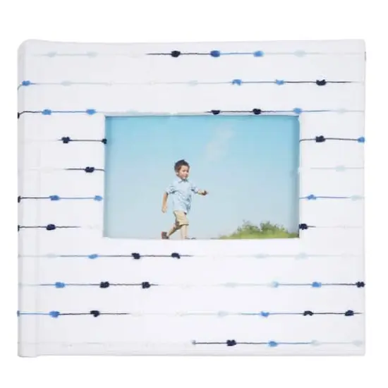 Blue Clip Stitch 2-Up Photo Album by Recollections&trade; {1}