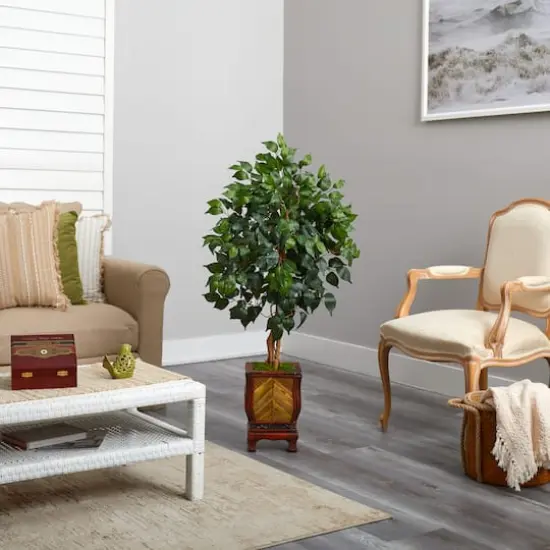 4ft. Ficus Tree in Decorative Planter {5}