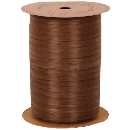 JAM Paper 3/8" Raffia Ribbon Matte Chocolate Brown {1}