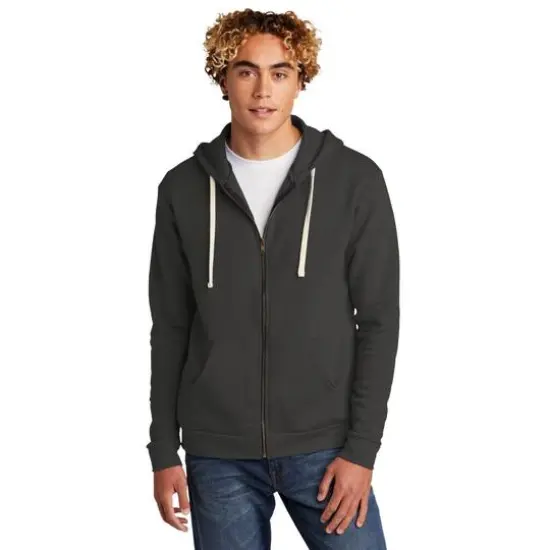 Next Level Unisex Santa Cruz Zip Hoodie Heavy Metal {4}