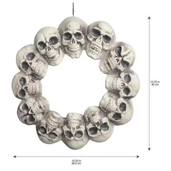 15.75" Skull Wreath by Ashland&reg; {4}