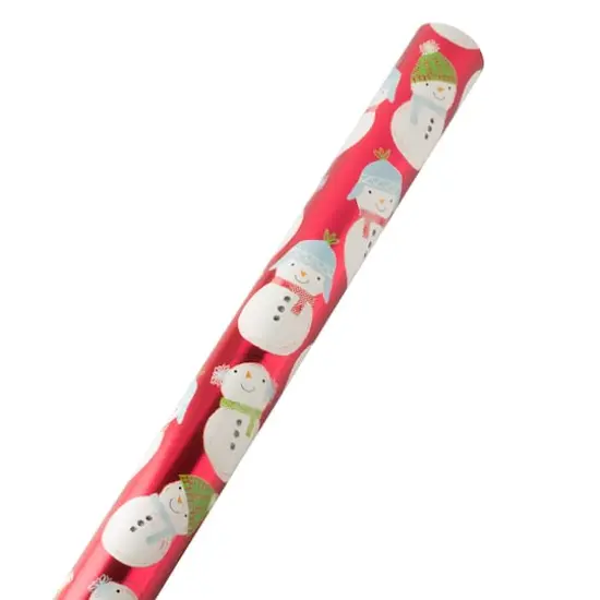 JAM Paper Cozy Snowmen Gift Wrap {4}